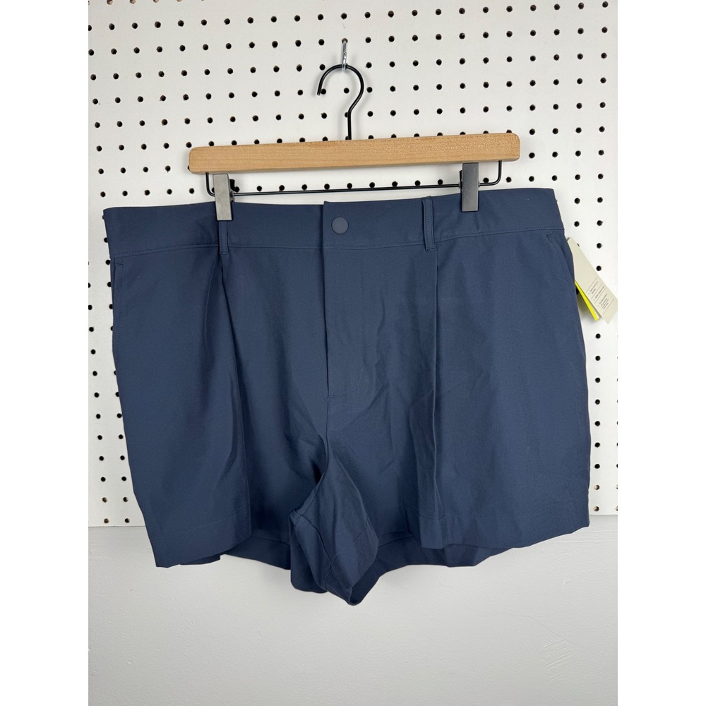 All in Motion Navy Blue High Rise Golf Shorts XXL Woven Moisture Wicking UPF 50+
